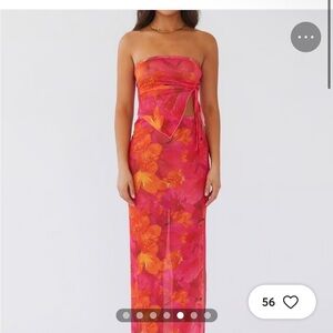 Peppermayo Mesh Sunset Two-Piece Set Vacation NWOT